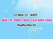 Tính chất hóa học của kim loại và tính chất vật lí của...